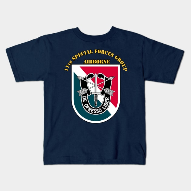 11th Special Forces Group Kids T-Shirt by MBK